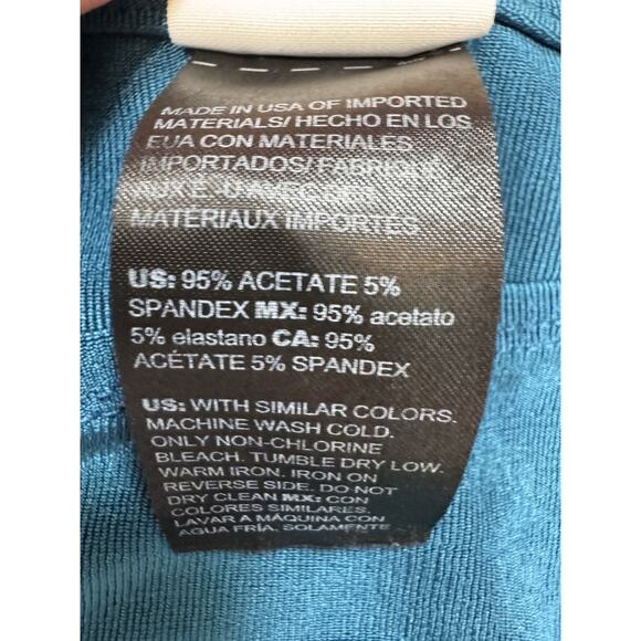 Travelers By Chicos Tunic Top Womens Short Sleeve Asymmetrical Green M (1) - Picture 6 of 7